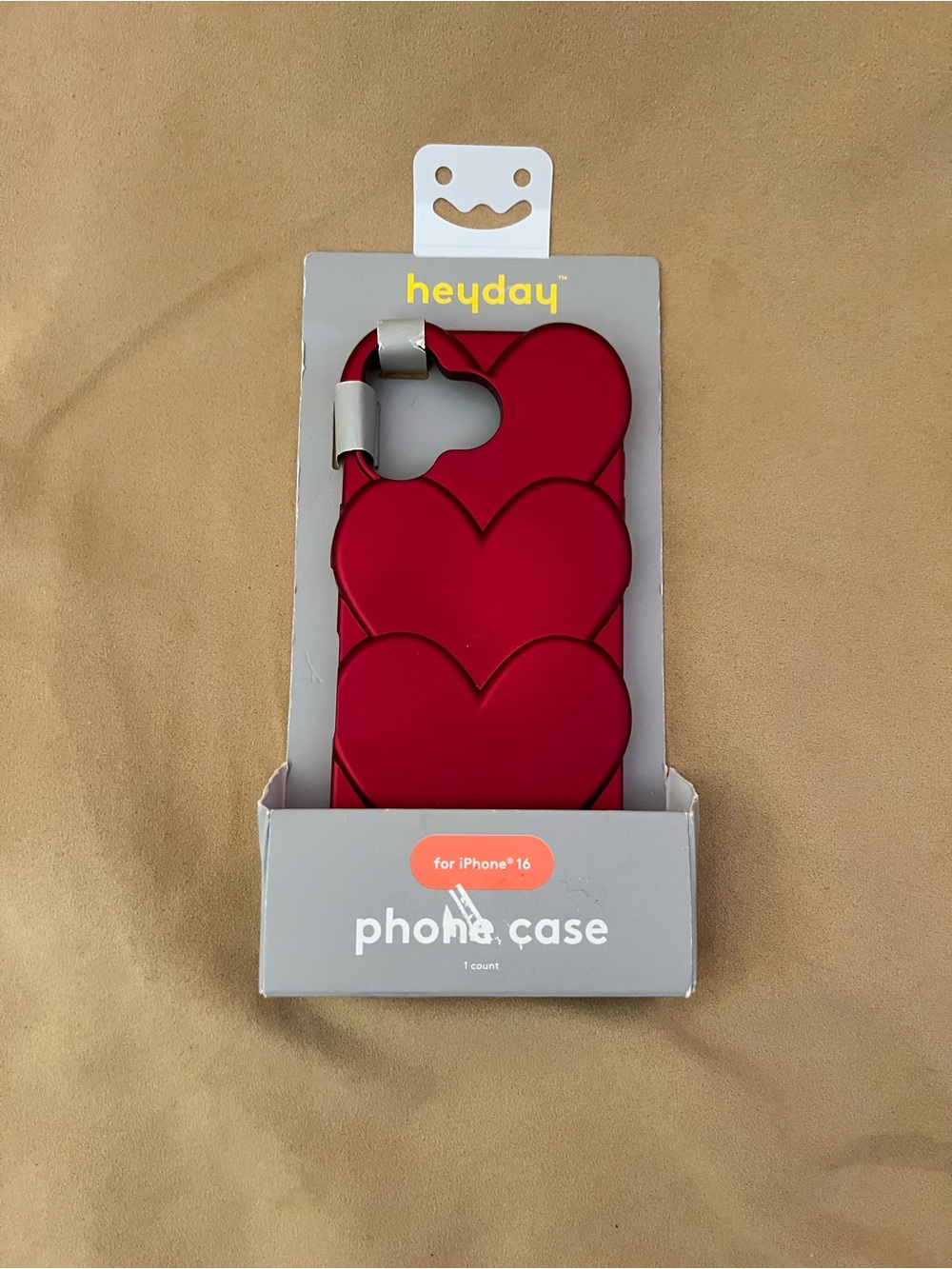 Heyday Red Heart iPhone 16 Protective Case